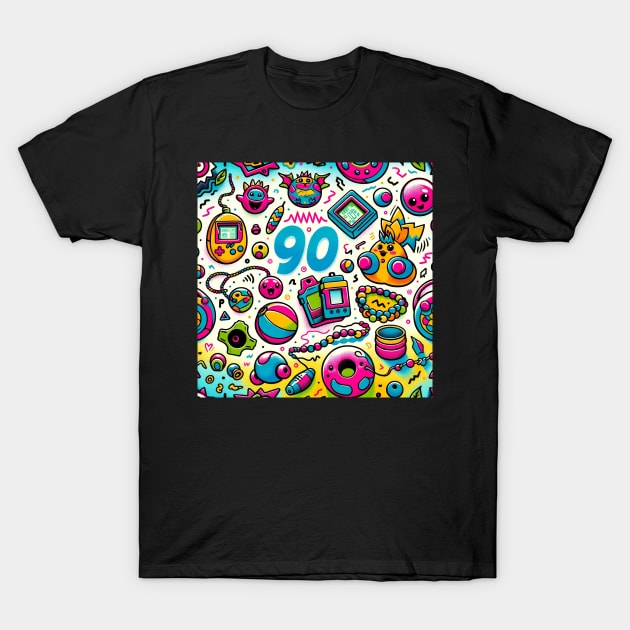 Retro 90s Vibe - Vintage Style Fashion Tee T-Shirt by NedisDesign